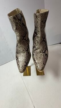 Coconuts by Matisse Going West Womens 10M Western Dress Ankle Boots Snake Zip⁠